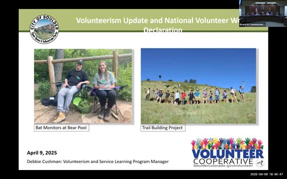 Open Space Board honors volunteers; OSMP reports 1,600+ volunteers and 20,000 hours in 2024