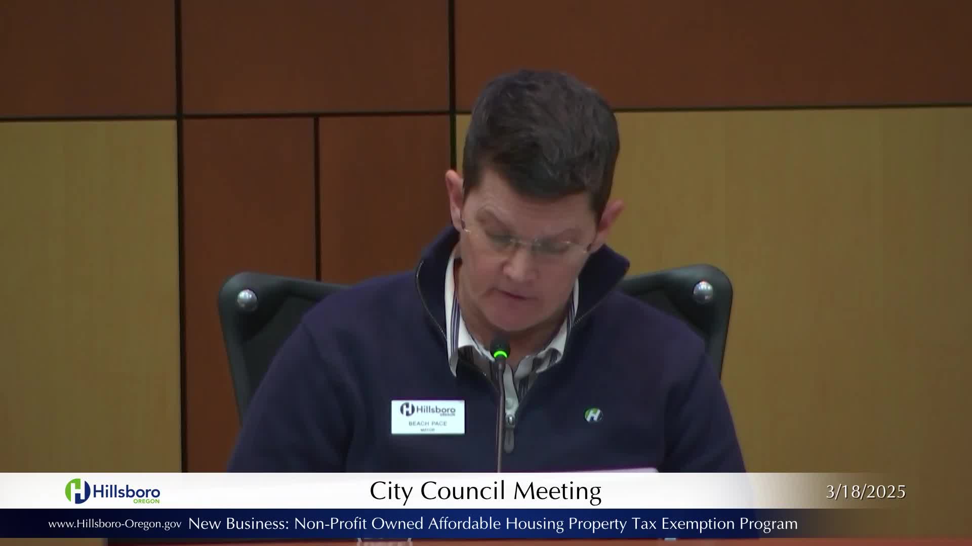 Hillsborough City Council discusses property tax exemption for nonprofit affordable housing