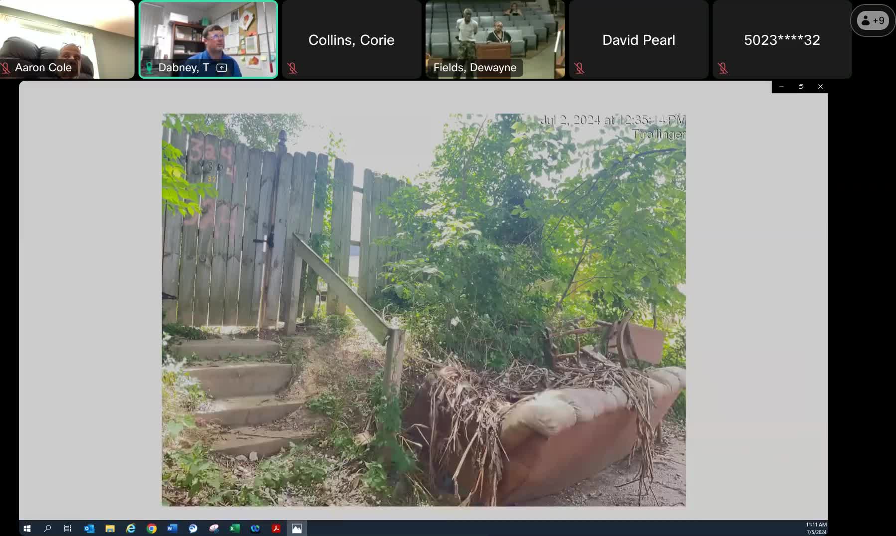 Resident Reed reports persistent illegal dumping issues behind apartment complex