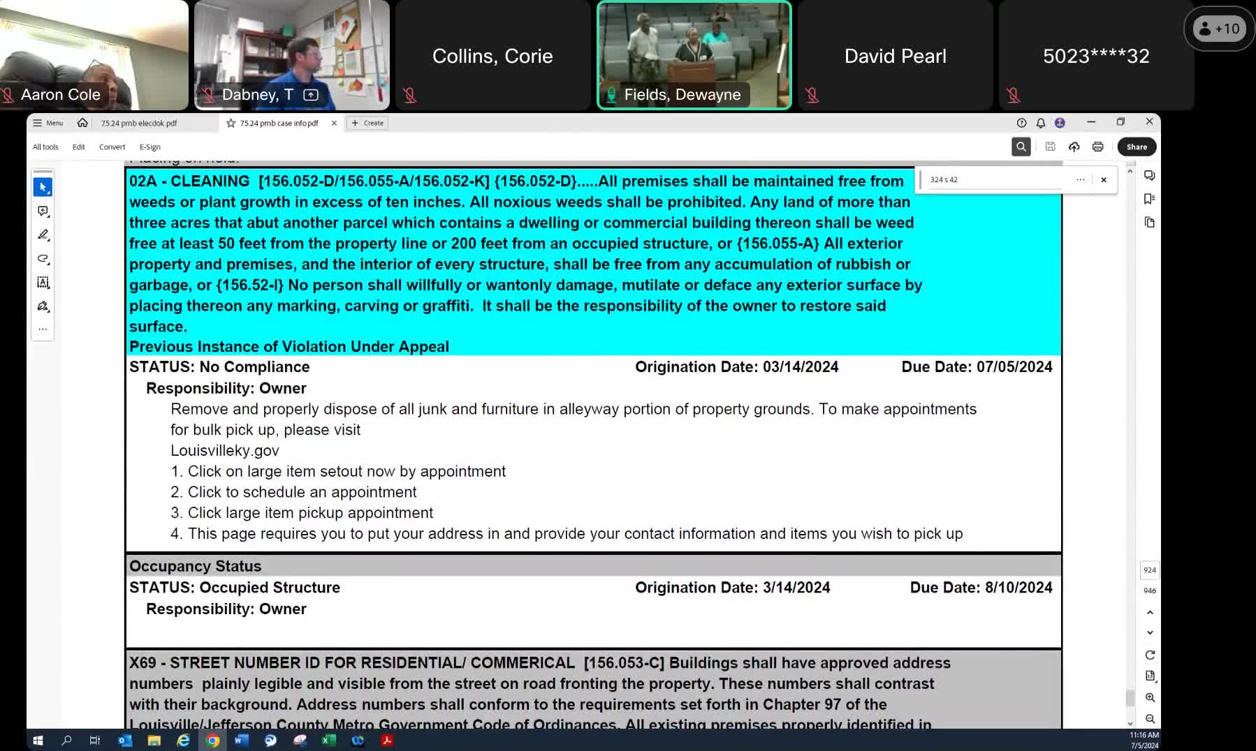 Gutierrez family addresses vehicle citation issues in Strawberry Lane hearing