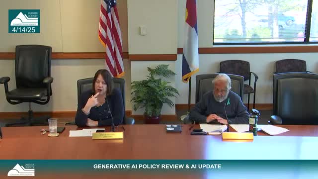 County policy committee discusses AI guidelines and bias mitigation strategies