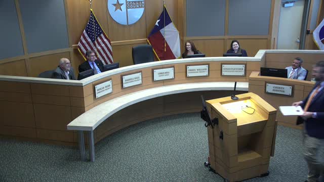 Collin County court adopts resolution opposing HB 23; staff briefs court on HB 4275, HB 2494/SB 1844