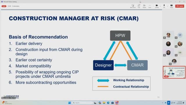 Houston Public Works outlines risk-managed delivery for new water treatment facility