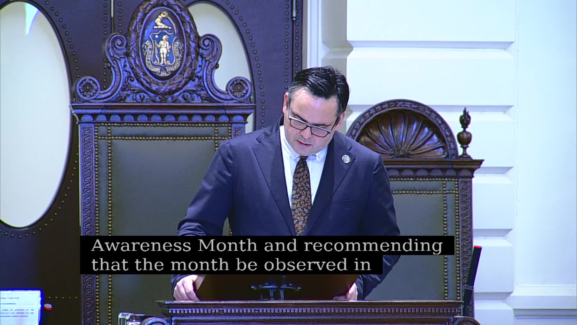 Mass. Senate suspends rules to refer petition, honors visiting teachers, declares April Autistic Awareness Month and adjourns in memory of Beatrice Dwyer