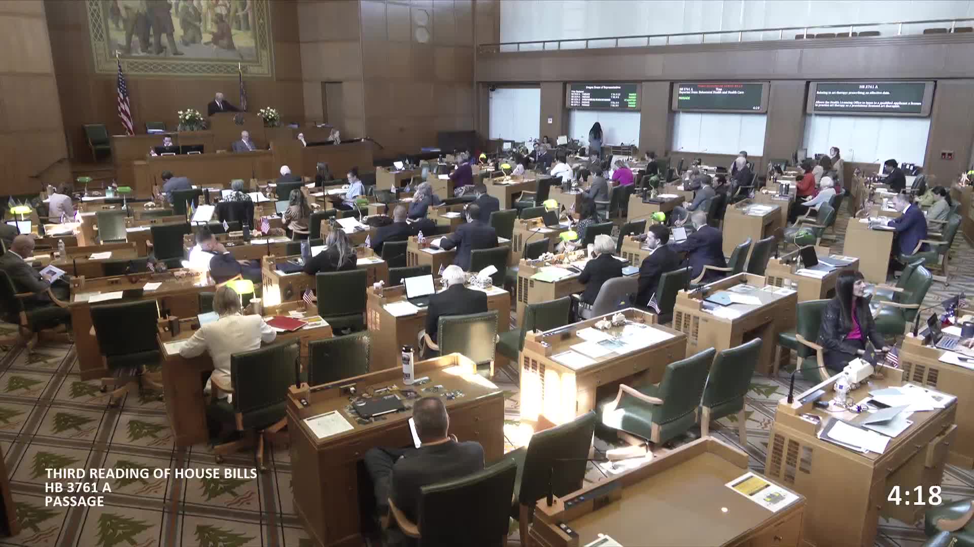 Oregon House passes Bill 3761 authorizing Medicaid reimbursement for art therapy services