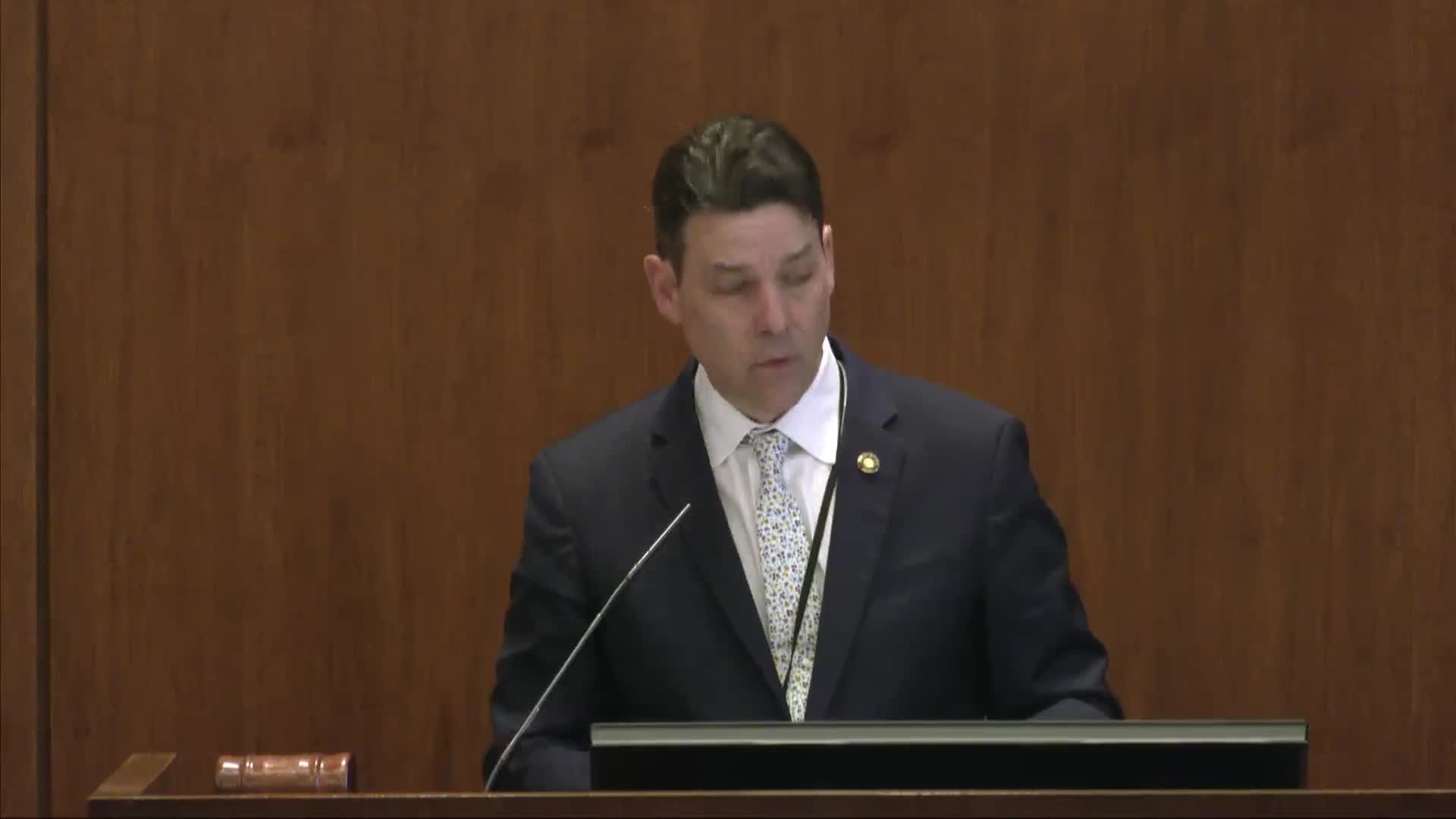 Senator Robinson challenges climate change claims regarding hurricane frequency