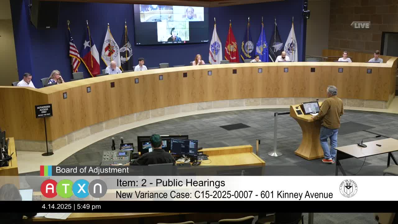 Opponents argue for postponement at Austin zoning variance discussion