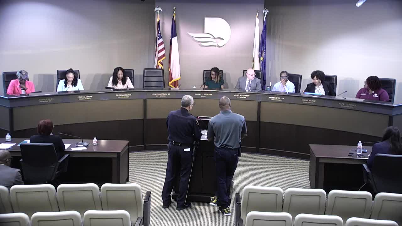 DeSoto City Council discusses honoring fallen first responders and appoints Deputy City Manager