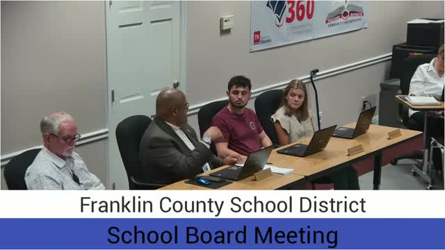 Franklin County Board approves participation in teacher-bonus provision of Education Freedom Act, adopts budget and policy amendments; reports testing internets