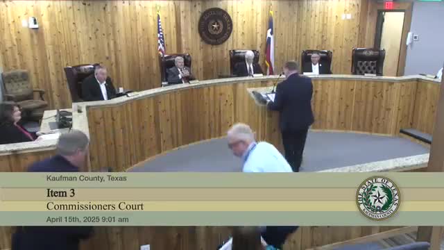 Kaufman County reviews collections work; private contractor reports higher recoveries, county posts Q1 totals