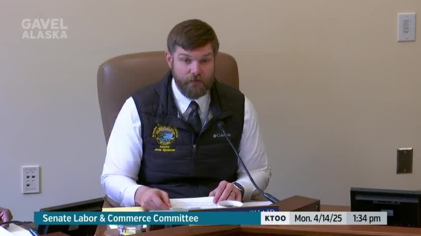 Senator Mike Cronk presents firearm financial privacy bill to Alaska committee