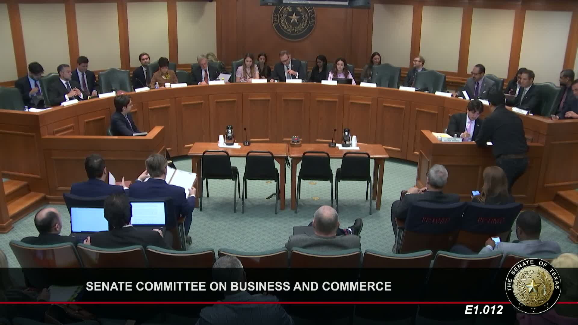 Committee reports a swath of bills to full Senate; votes recorded on a dozen measures