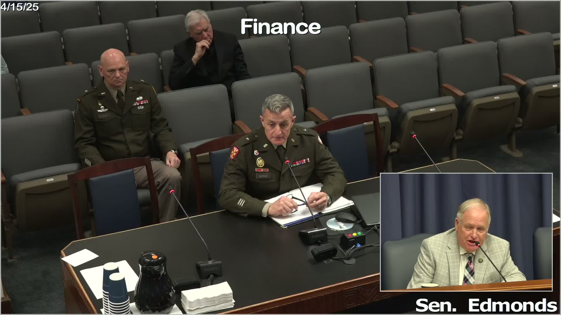 General Methuze discusses disaster preparedness and funding with Louisiana Senate