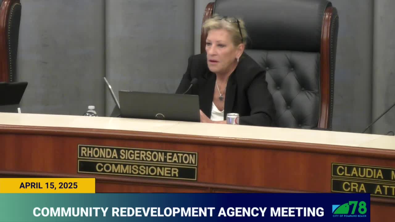 Pompano Beach CRA debates funding and development of Botanical Garden amid community concerns