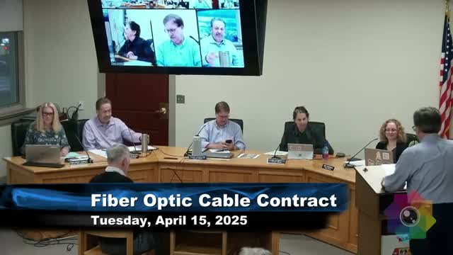 Select Board approves Comtrack fiber‑optic work for Well 3 SCADA; construction update and PFAS recognition