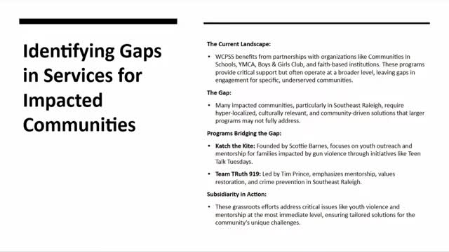 Wake County leaders advocate community partnership to empower local youth initiatives