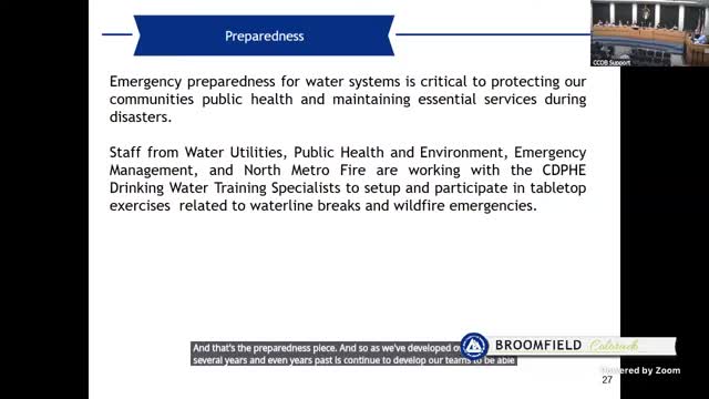 Broomfield conducts emergency preparedness exercises for wildfire and waterline crises