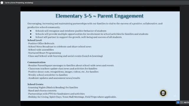 Parker Farms hosts family town meetings showcasing student presentations on responsible citizenship