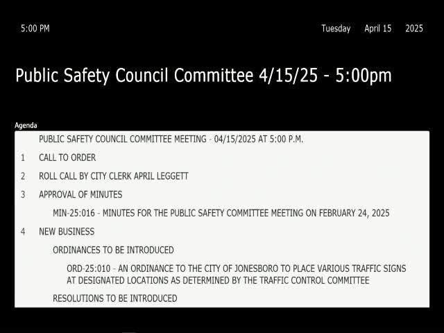Jonesboro City Council approves traffic ordinance and property condemnation resolution