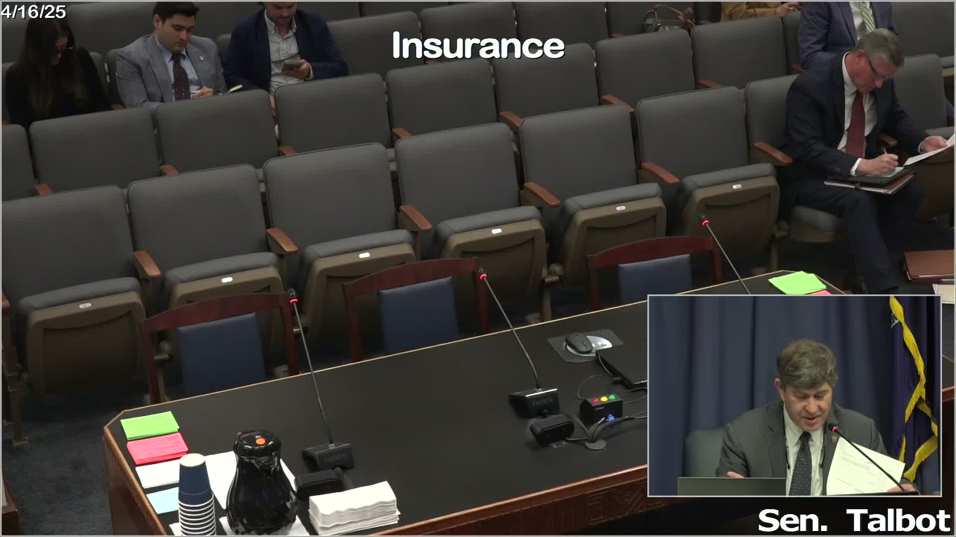 Committee advances bill requiring insurers to notify department when they start, stop or resume writing coverage in areas