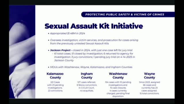 Michigan Attorney General highlights Operation Survivor Justice and elder abuse initiatives