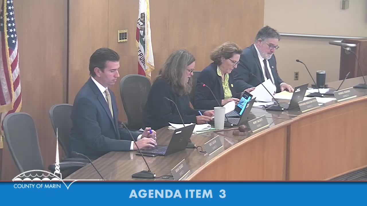 At a glance: board votes and appointments from the April 15 Marin County supervisors meeting