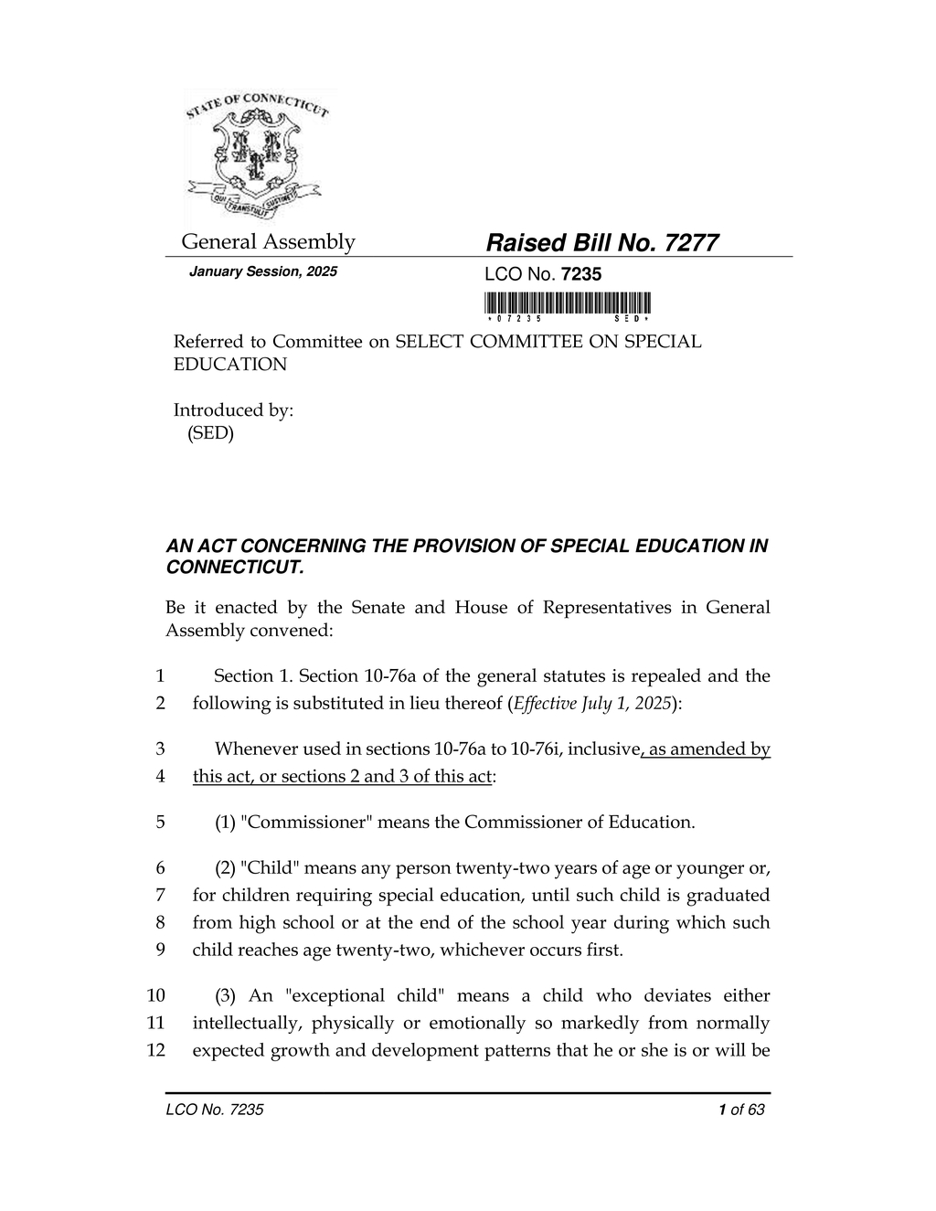Connecticut bill mandates planning for special education student transfers