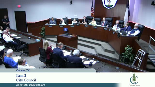 Conroe council extends development moratorium as staff warns water system near regulatory threshold; approves Silver Springs bypass bid