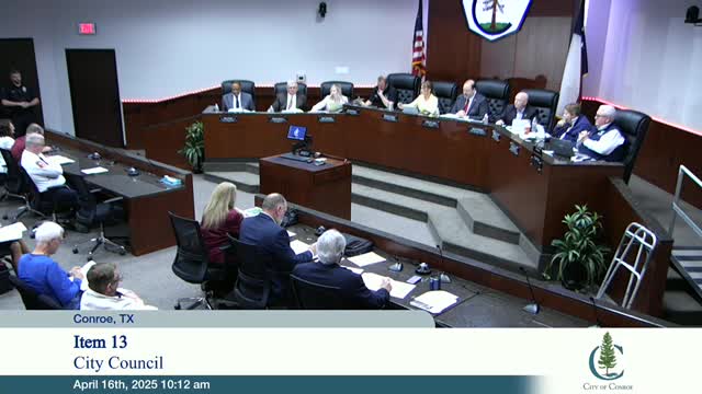 Votes at a glance: Conroe City Council actions, April 16, 2025