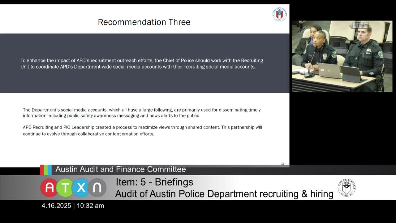 Austin Police Department enhances recruitment strategy through social media and community engagement
