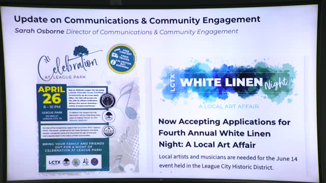 League City schedules music-friendly celebration, art programs, murals and tree giveaway