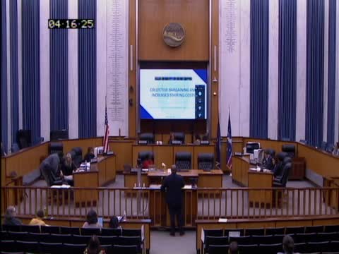 Human Resources presents collective bargaining cost projections to committee