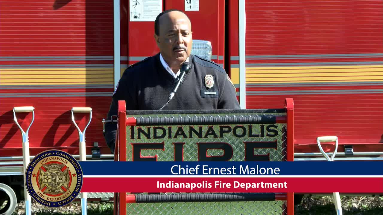 Indianapolis Mayor celebrates new Station 20 with firefighters and community leaders