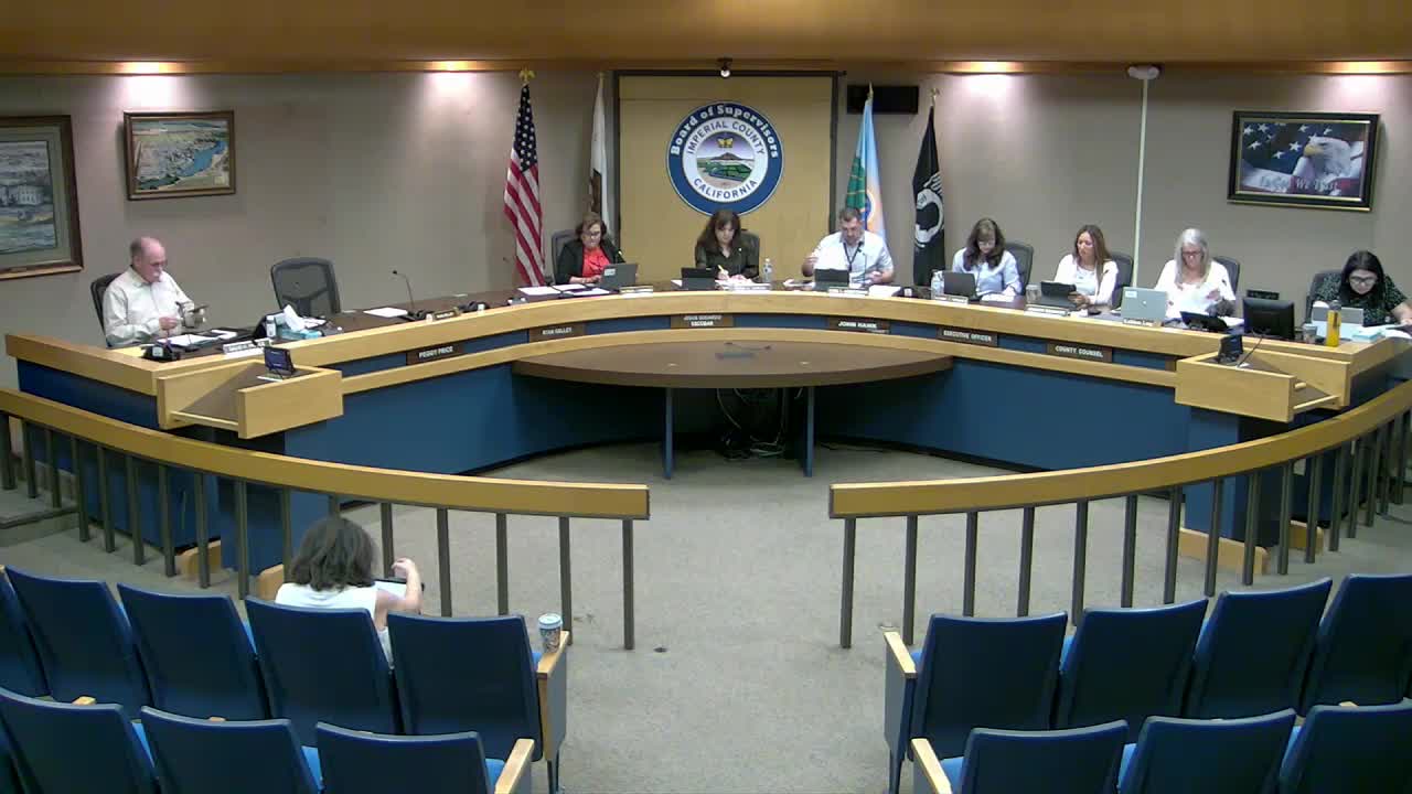 Votes at a glance: Imperial County Board of Retirement, April 16, 2025