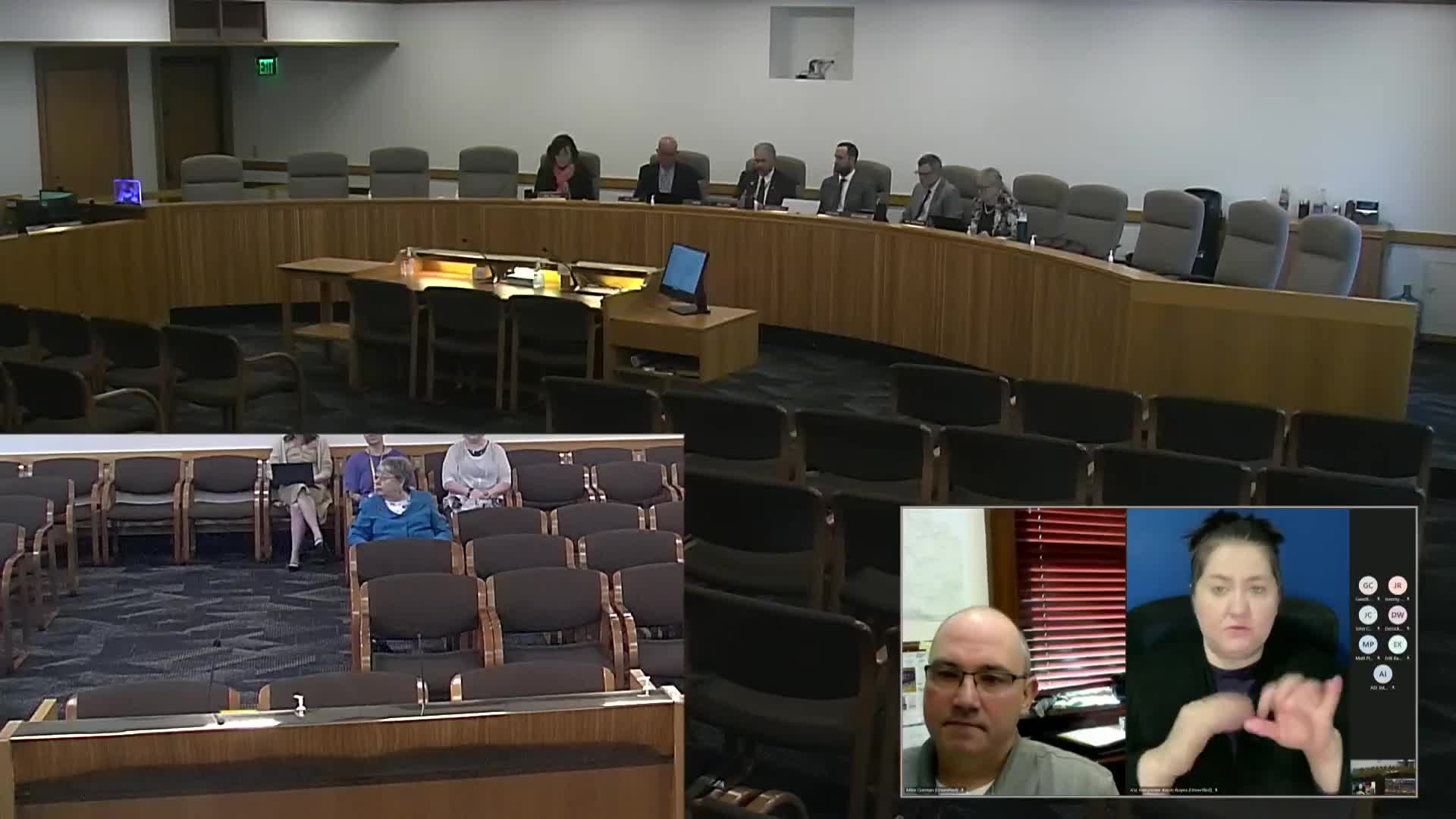 Yamhill County's Derek Wharf discusses equitable veterans tax exemptions in committee meeting