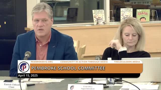 Superintendent Aaron discusses budget strategies and enrollment impacts in Pembroke schools