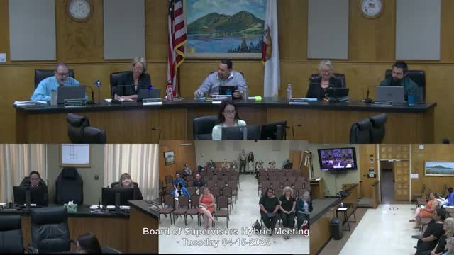 Supervisor Sabate leads Pledge of Allegiance at board meeting honoring Georgina's birthday