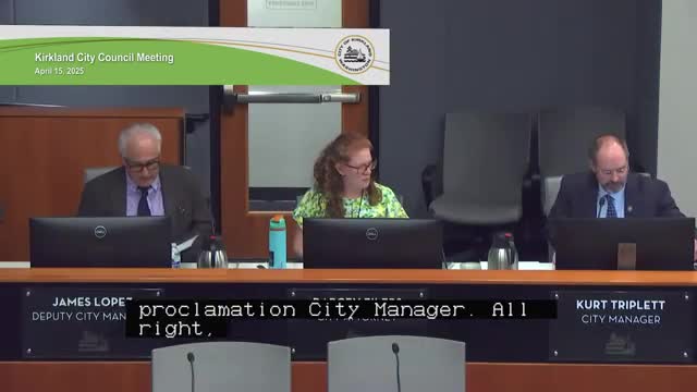 Kirkland declares April 2025 Earth Month to promote sustainability and climate action