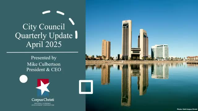Corpus Christi EDC outlines local economic growth and job training initiatives