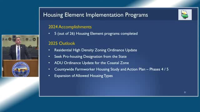 Supervisor Long launches housing expansion program in Ventura County