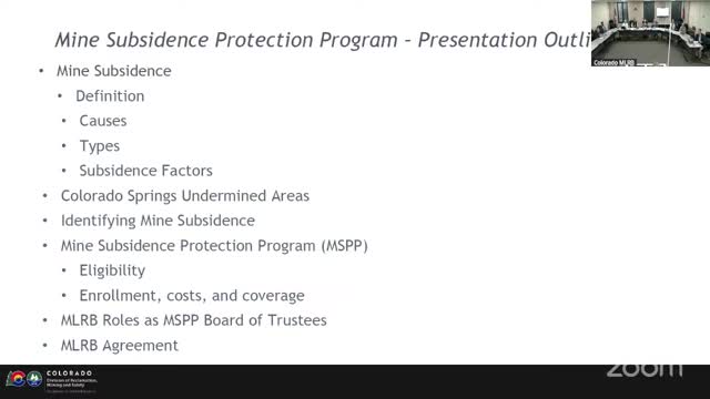 Colorado Springs outlines mine subsidence risks and protections for homeowners