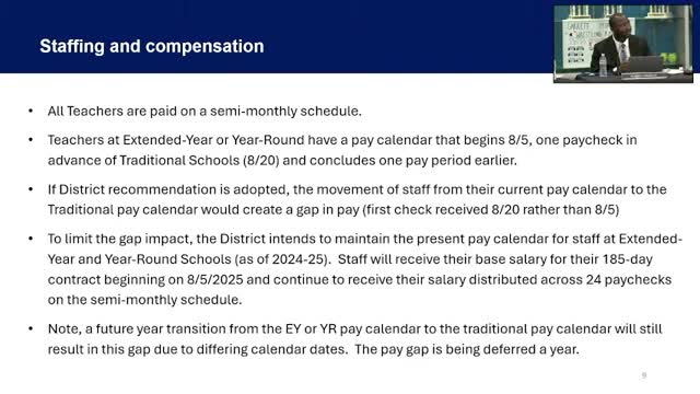 District adjusts teacher pay schedule for extended-year schools amid calendar changes