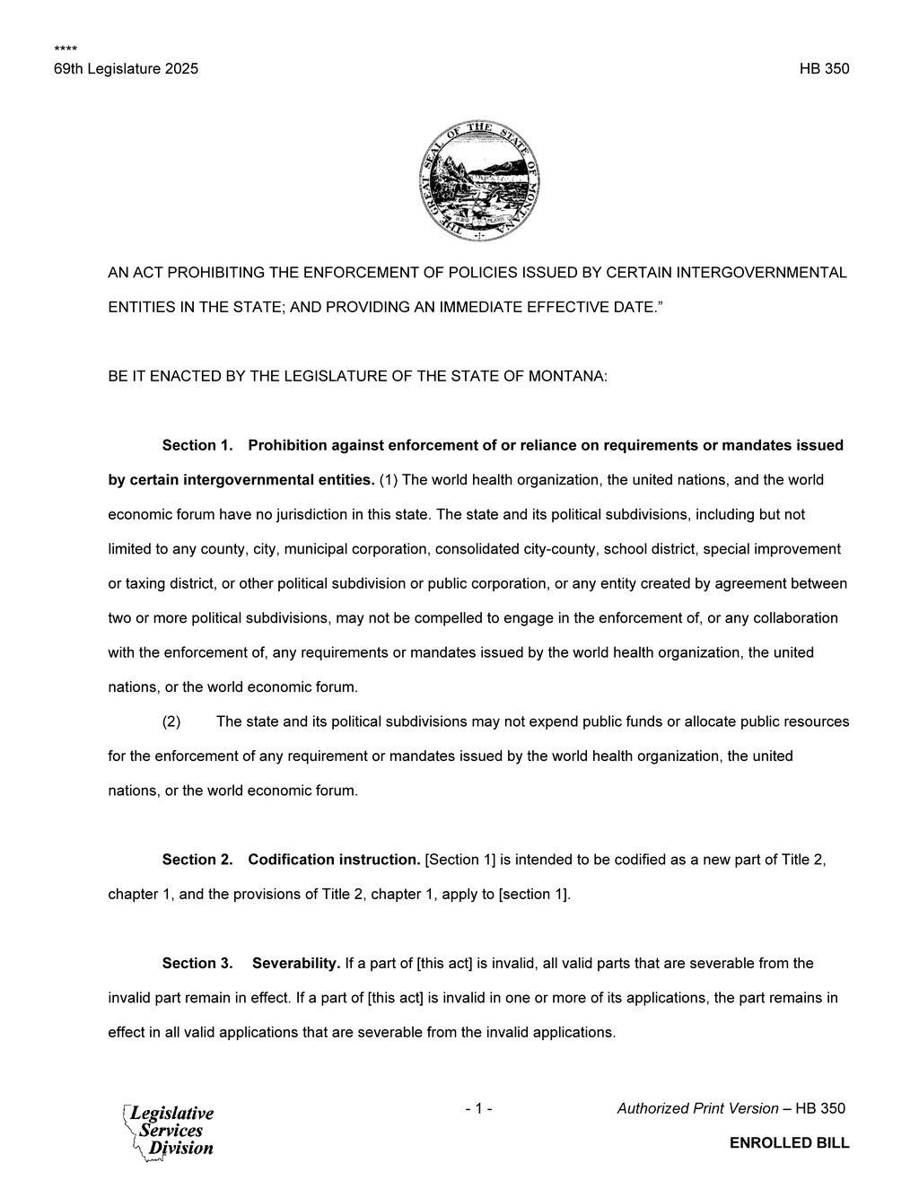 House certifies HB 350 for Senate consideration ahead of 2025 session