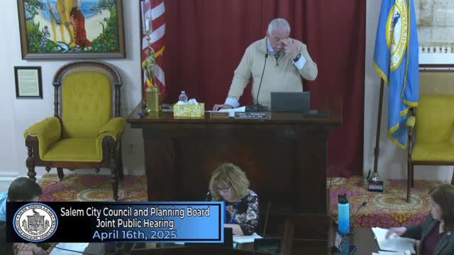 Landlord Edgar Rush critiques Salem's tax exemption plan during public hearing
