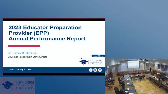 Mississippi Education Department releases 2023 educator preparation performance report
