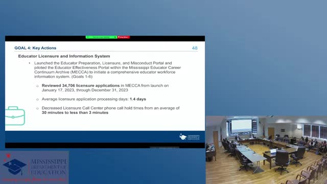 Mississippi Education Board reports significant improvement in school licensure and cybersecurity
