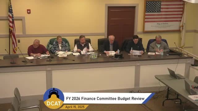 Danvers finance committee advances FY26 operating budgets and flags rising health‑plan costs