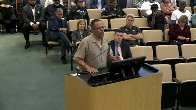 Commissioner Anderson and Clint Stanley question funding priorities for community needs