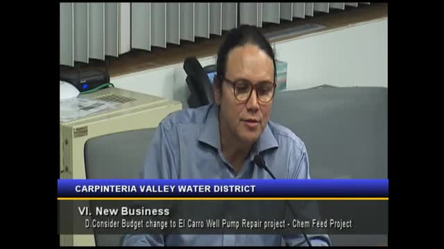 Water Authority reallocates funds for $174K El Caro Well rehabilitation project