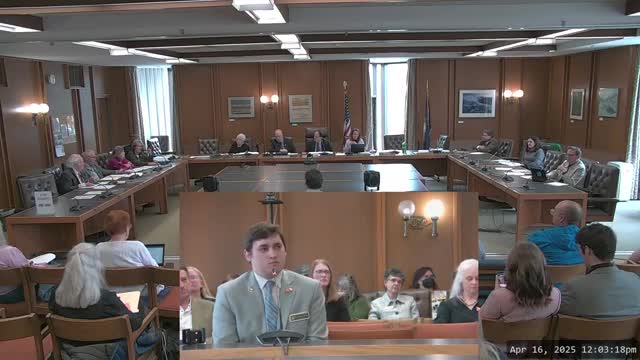 Bill Hamlin discusses Title IX and women's sports at Hanover committee hearing
